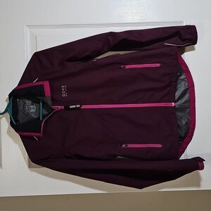 Gore Bike Wear Jacket Plum Pink Thin Layer Gore-Tex Weatherproof Size XS